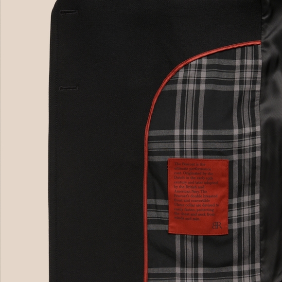 COPY - Gorgeous Italian Melton Peacoat with Sherling Collar - Picture 6 of 10